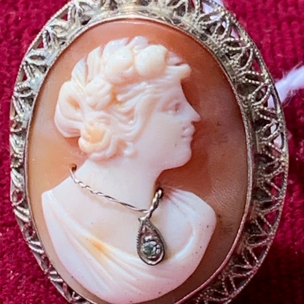 Gold Cameo Ring en habille