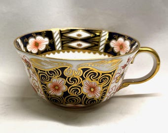 Vintage Royal Crown Derby Traditional Imari 2451 Cup and Saucer