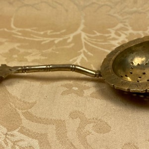 Vintage Silver Tea Strainer, Bali