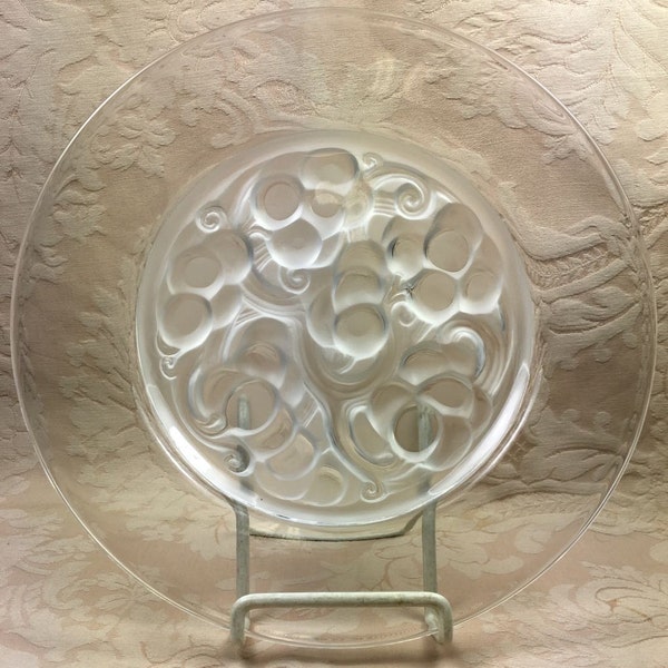 LALIQUE Marienthal Plate French Art Deco ART GLASS Rene Lalique