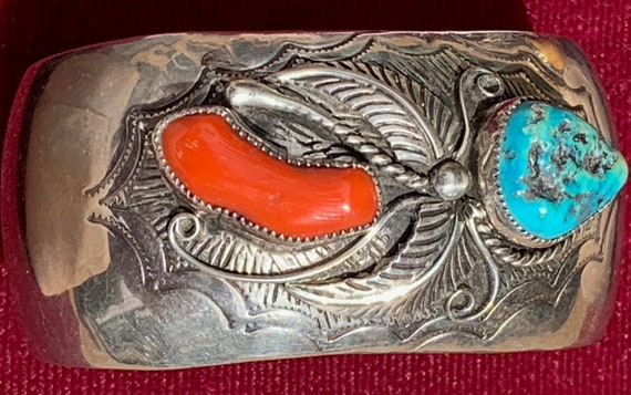 Hand made Navajo Silver Bracelet by Al Joe - image 2