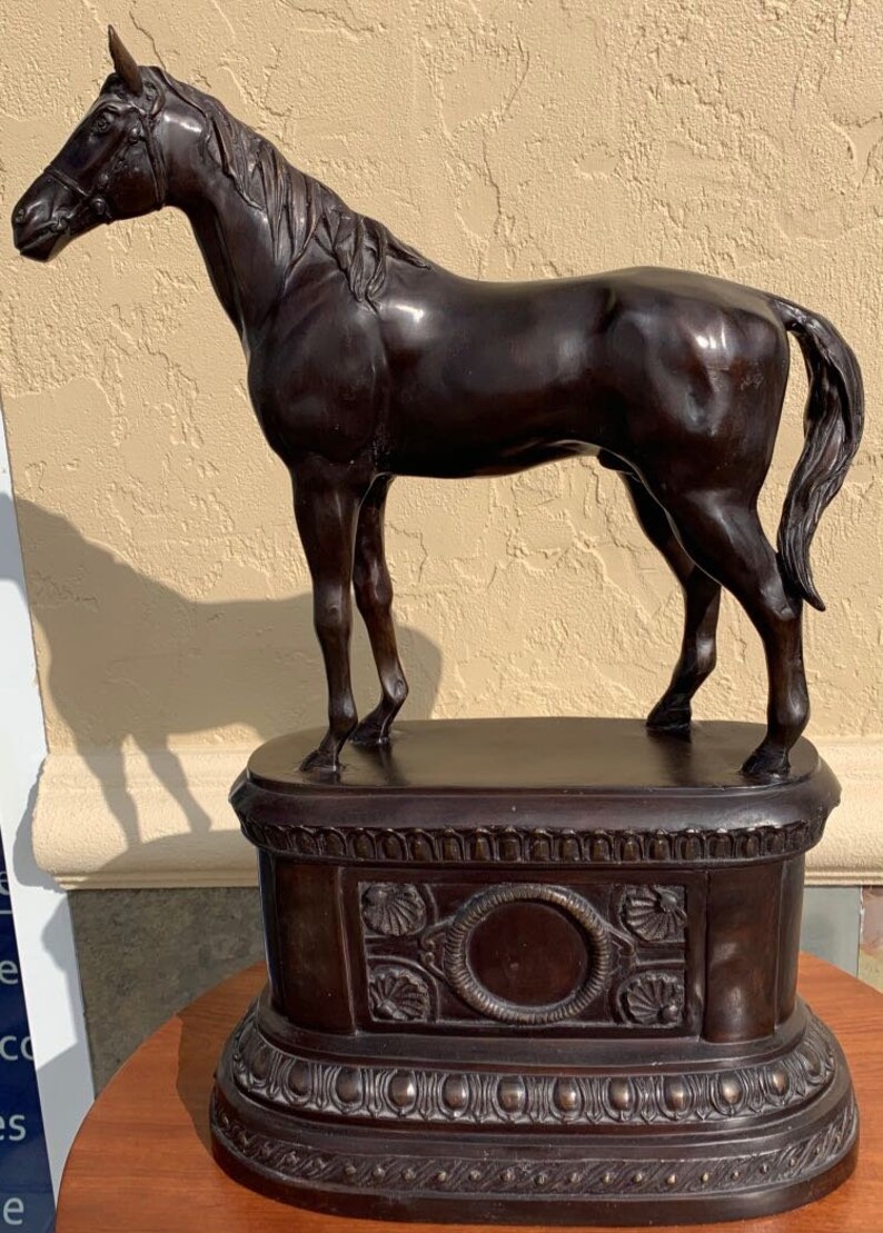 Maitland-Smith Horse Statue Bronze | Etsy