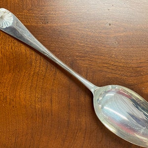 WILLIAMSBURG SHELL STERLING Serving Spoon