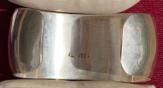 Hand made Navajo Silver Bracelet by Al Joe - image 6