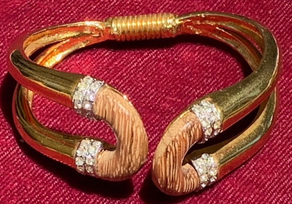 Kenneth J Lane Exotic Wood Bracelet