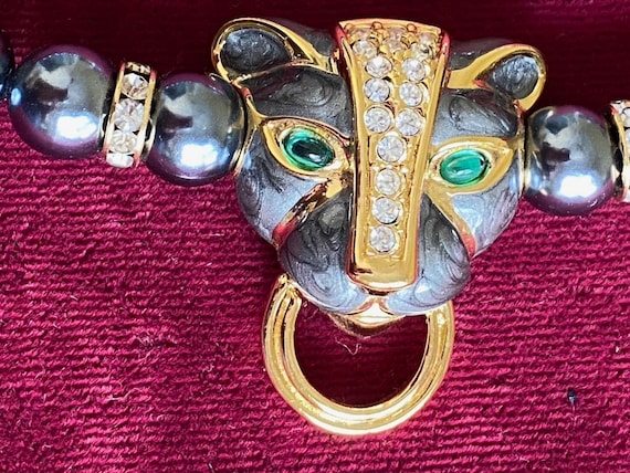 Kenneth J Lane Egyptian Leopard Necklace