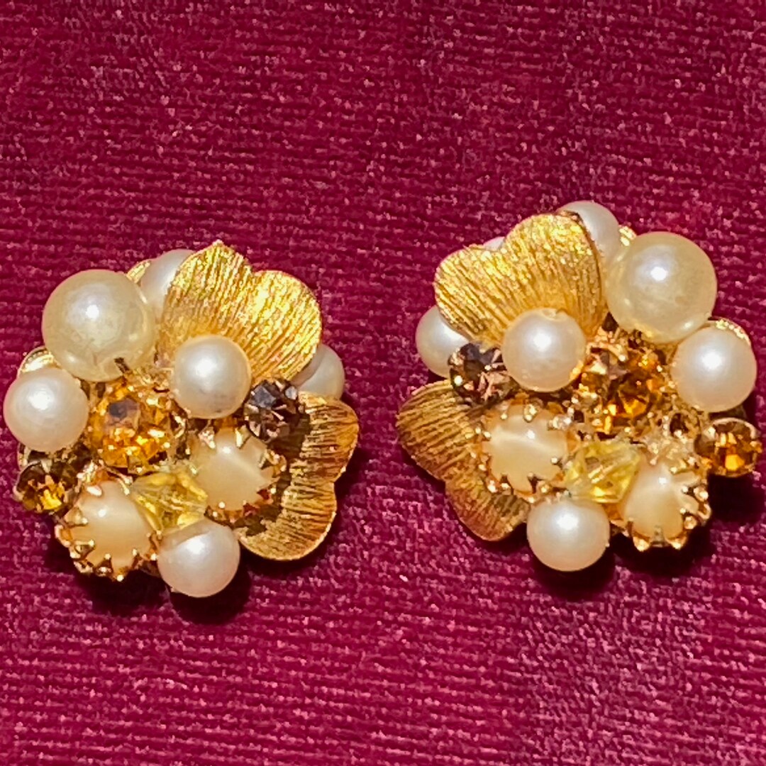 Demario Costume Jewelry Earrings Style of Miriam HASKELL Etsy UK