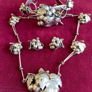 AL Taxco sterling Silver Jewelry Set