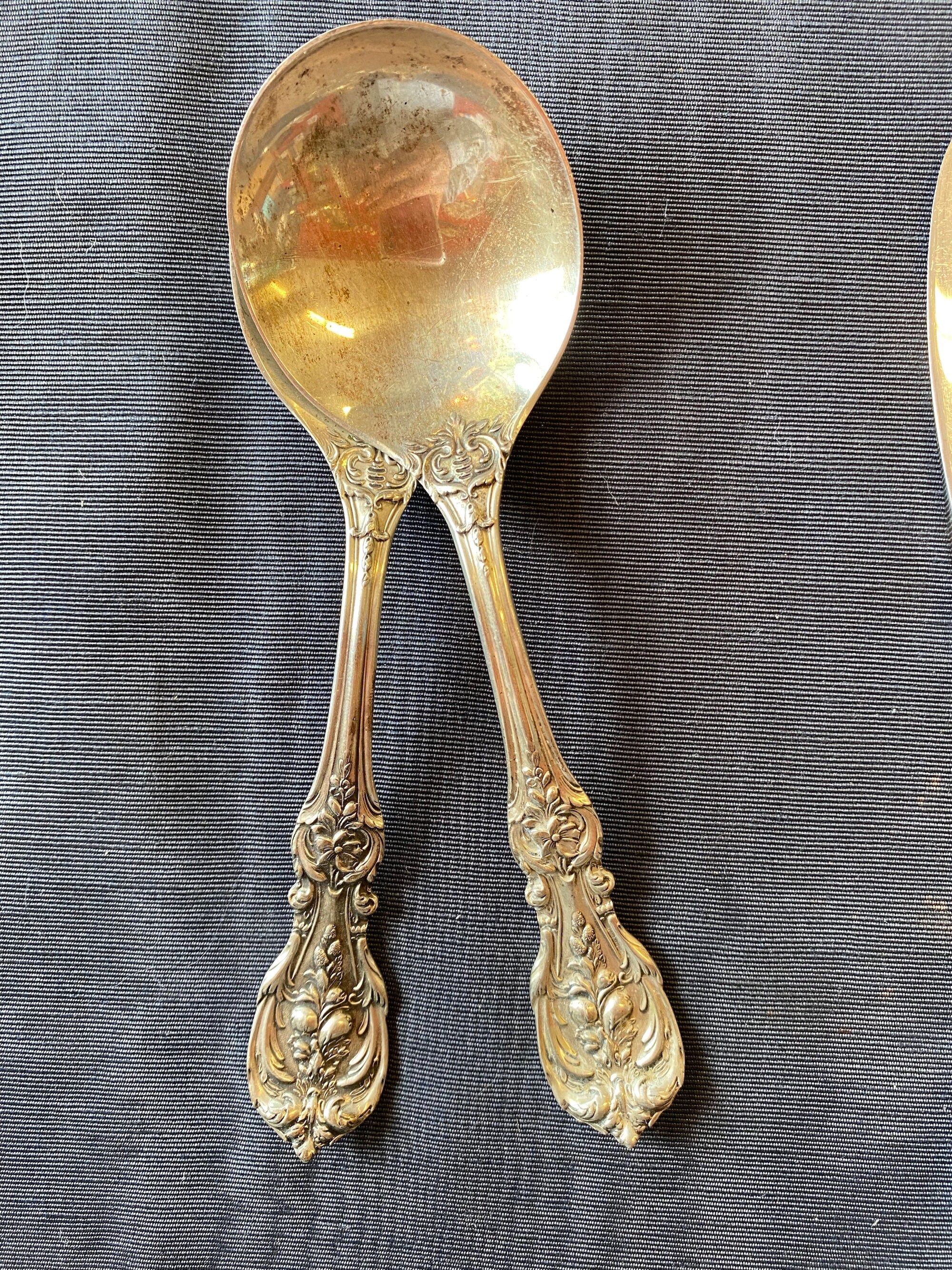 Francis I flatware by Reed & Barton individual Cream Soup Spoons Sterling 