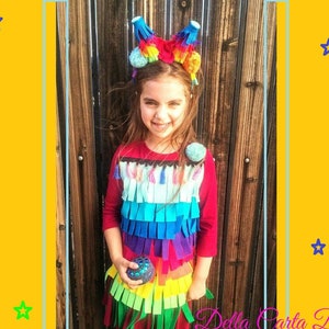 Pinata costume - Encanto kids dress - llama costume - llama headband - fiesta costume fiesta party dress-up kids halloween costume
