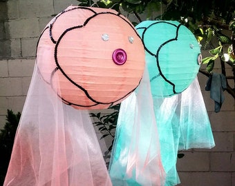 Fish lantern hanging fish for under the sea party decorations or mermaid birthday or baby shower