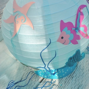 Under the Sea table centerpiece with fish and seahorse for Octonauts party, Little Mermaid birthday, beach wedding, beach centerpiece image 6