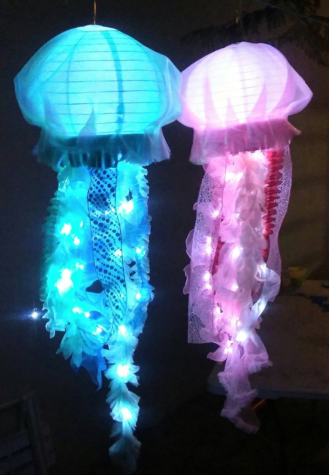 Jellyfish lantern LIGHT UP jellyfish for under the sea party Etsy