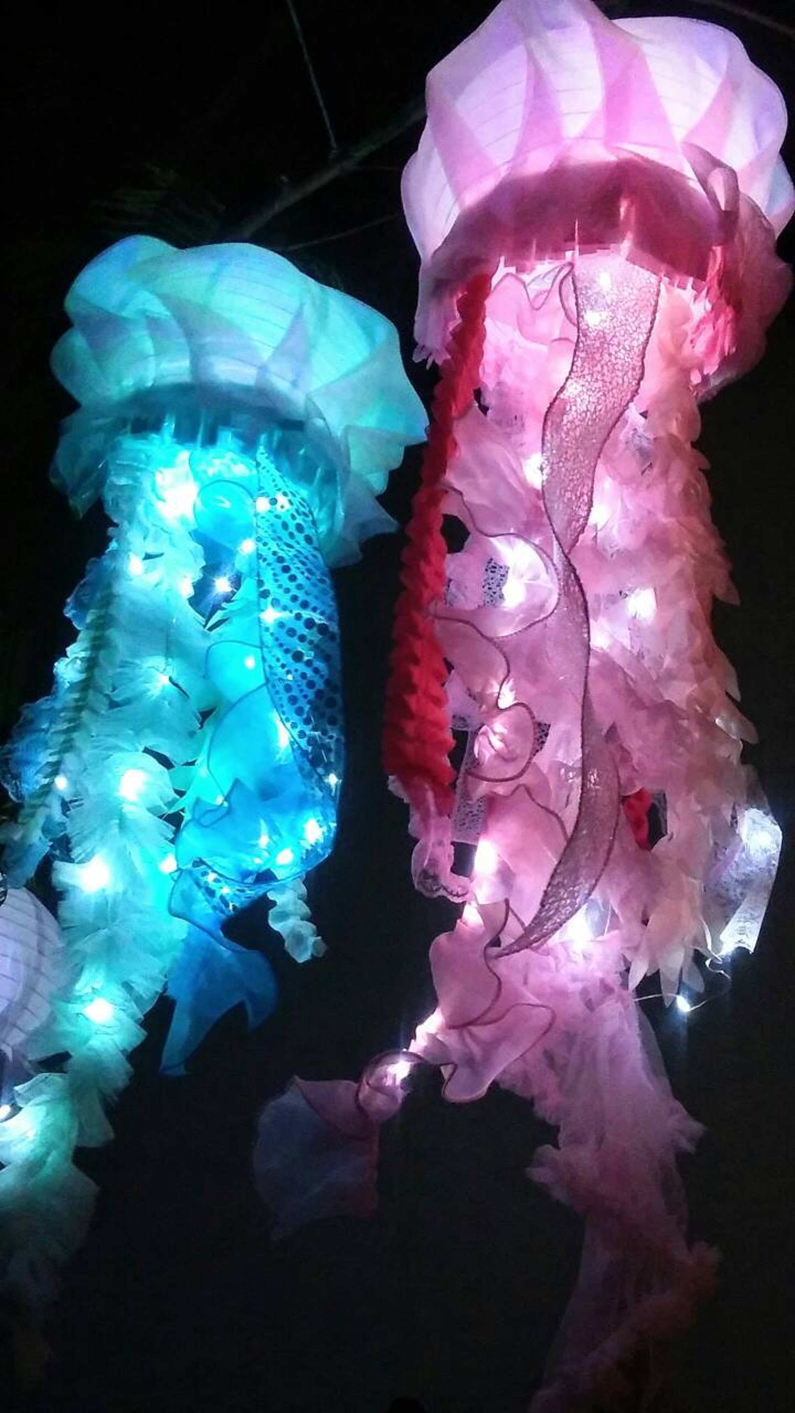 Jellyfish lantern LIGHT UP jellyfish for under the sea party Etsy