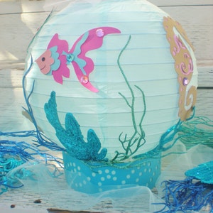 Under the Sea table centerpiece with fish and seahorse for Octonauts party, Little Mermaid birthday, beach wedding, beach centerpiece image 1