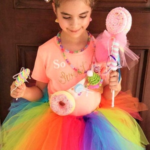 Candy Headband Treat Headband or Clip Candyland Bow Rainbow With Candy ...