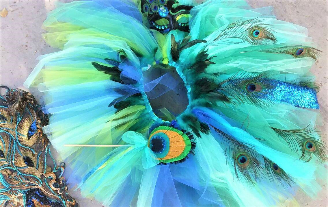 Muñequeras De Plumas De Pavo Real | Puños De Encaje Ajustables | Accesorios Góticos Para Halloween Y Carnaval | Disfraz De Cisne Negro O Malvada | Hechos A Mano Y Elegantes