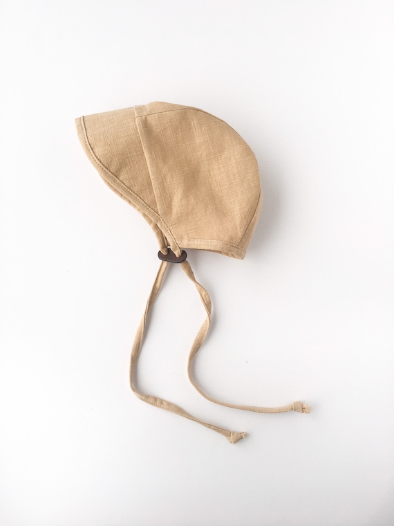 Bonnet bébé en lin de Normandie made in France - Petipoi