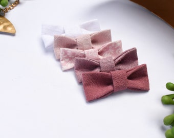 Girls Pinks Hair Bows Baby Style | Clip, band or tie | Autumn Collection | Ginger hair Bow | Gold hair Bow | Rust hair bow