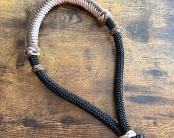 Custom Rope Bosal | Soft 9/16" Core with Paracord Overlay | Colt Starting Rag Hackamore