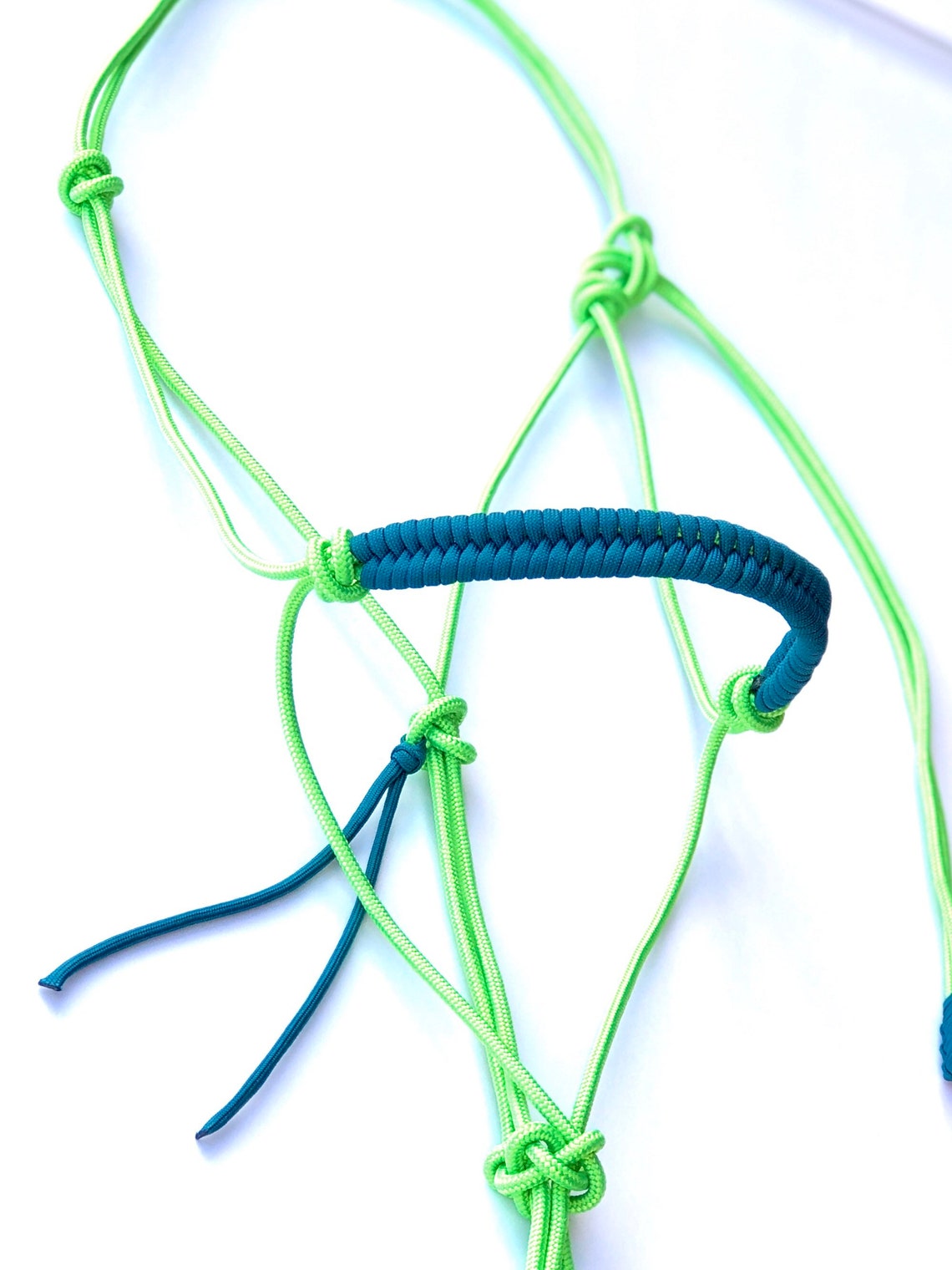 Thin Stiff Rope Halter-double Knot Overlay - Etsy