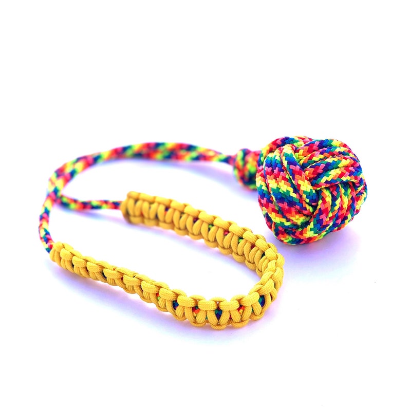 Knotted Rope Toss n Tug Dog Toy Large Monkey Fist image 1