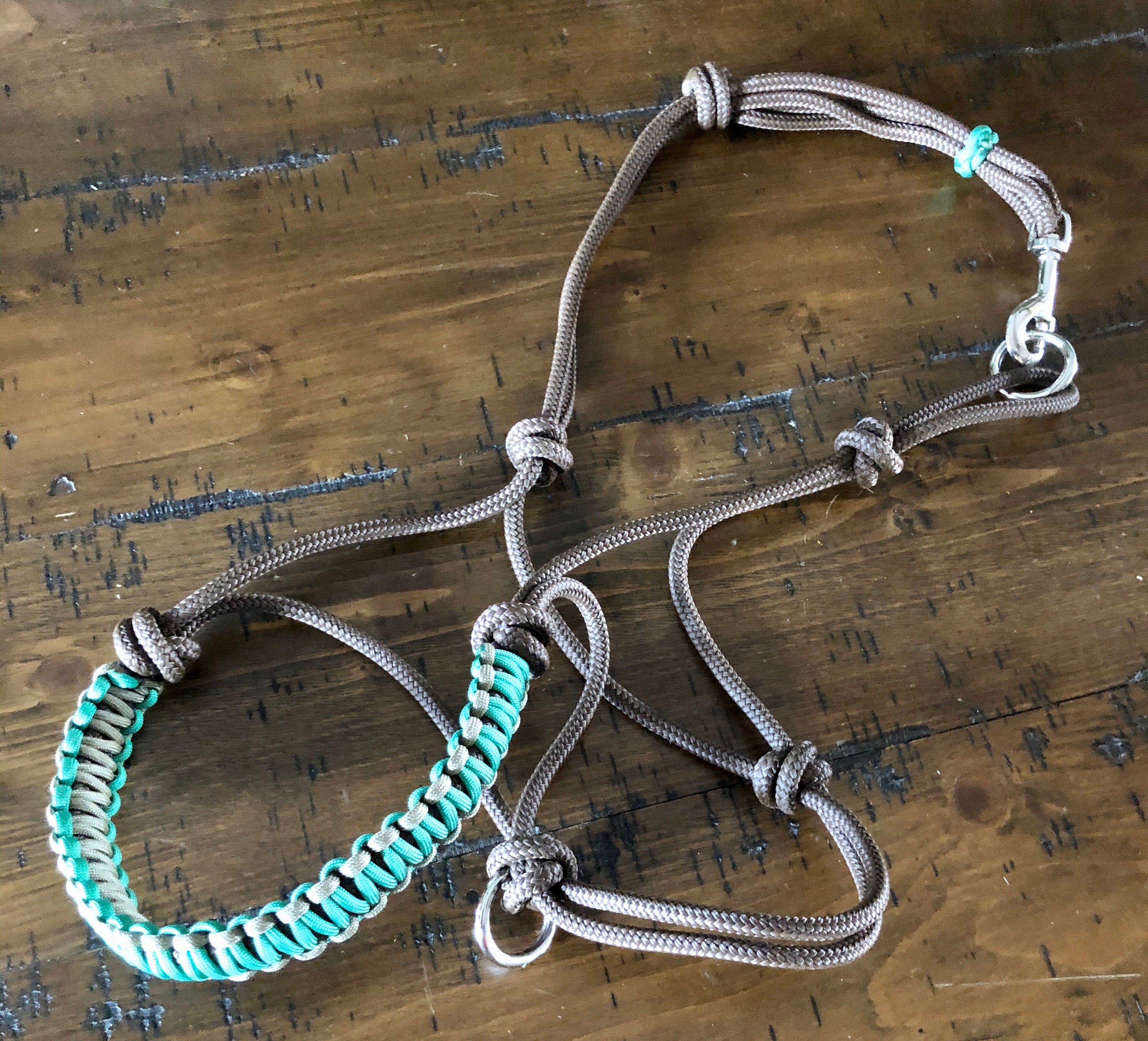 Knotted Rope Adjustable Dog Harness- Zigzag Paracord Overlay - Etsy
