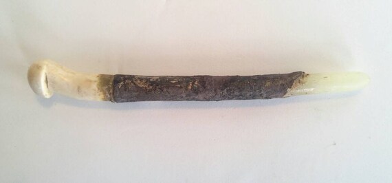 Ming dynasty white jade hairpin repaired with silv