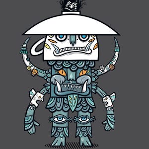 Wild Tea - TussFace T-shirt / 100 Percent Organic Cotton in 9 Eco-friendly Colours