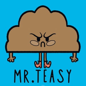 Camiseta Mr.Teasy - Tussface en dialecto córnico / 100 % algodón orgánico en 9 colores ecológicos