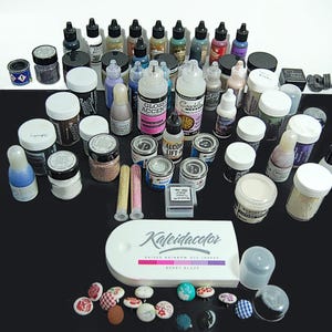60 items Ranger Versa-inkten Embossingpoeder Krijtreliëf Kaarten maken Knoppen Magnits Metallic Crafts Pearl J Nieuw