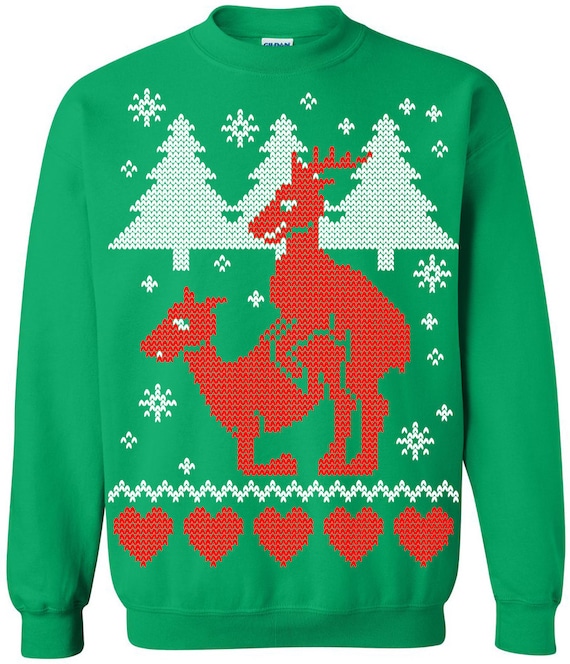 dirty reindeer christmas sweater