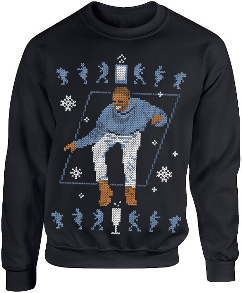 Hotline Bling Ugly Christmas Sweater Drake Christmas Sweater Crew Neck Black Sweatshirt X Mas Tee Funny Christmas Sweater Shirt