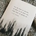 J.R.R. Tolkien quote poster 'All we have to decide is what to do with the time that is given us', trees art, gifts for him, men's art 