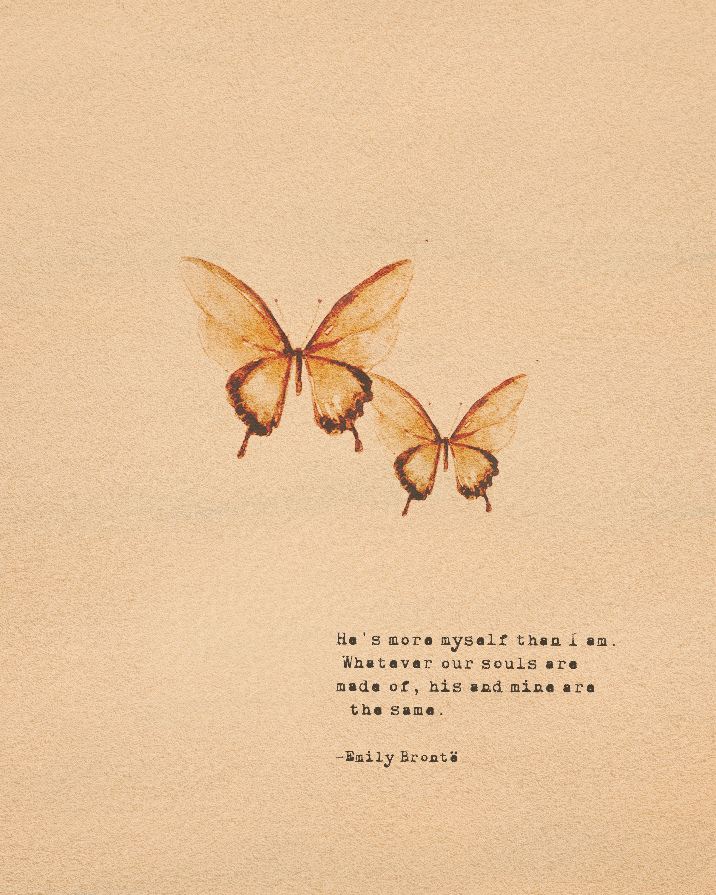 Wuthering Heights Quote Print: Emily Bronte Love Poem - Etsy, image size:2400x3000