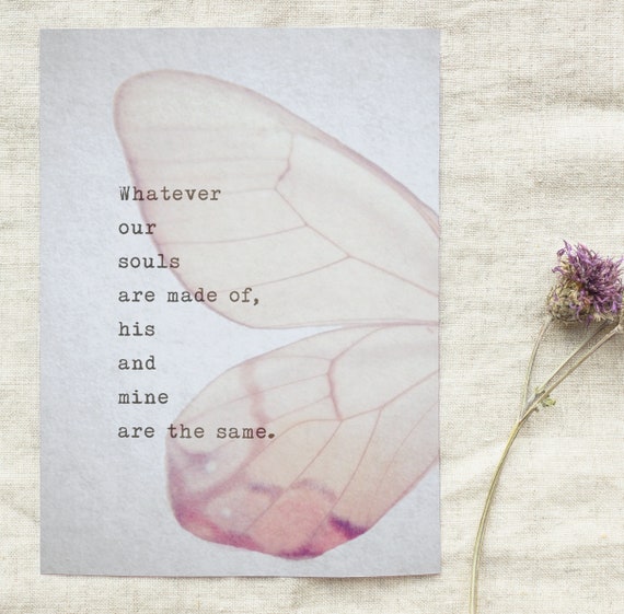 Wuthering Heights Poeme D Amour Emily Bronte Quelles Que Etsy