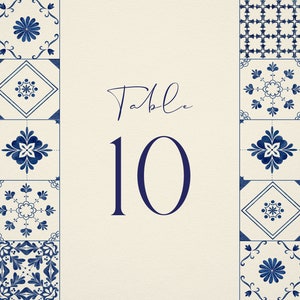 Talavera Tile Table Numbers: Spanish Wedding Decor - Etsy