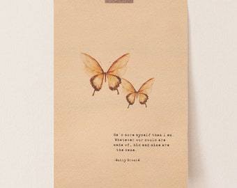 Wuthering Heights Quote Print: Emily Bronte Love Poem