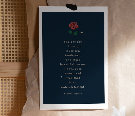 Poeme Damour Citation De F Scott Fitzgerald Citation Etsy France Poeme Damour Citation De F Scott Fitzgerald Citation Etsy France