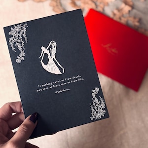 Skeletons Dancing Anniversary Card with Pablo Neruda Love Poem