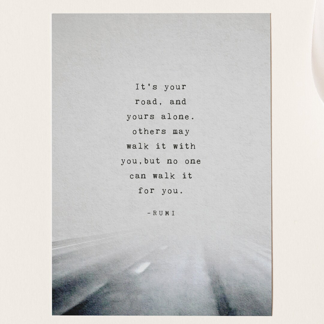 Rumi Quote Art Print: Motivational Office Decor UK