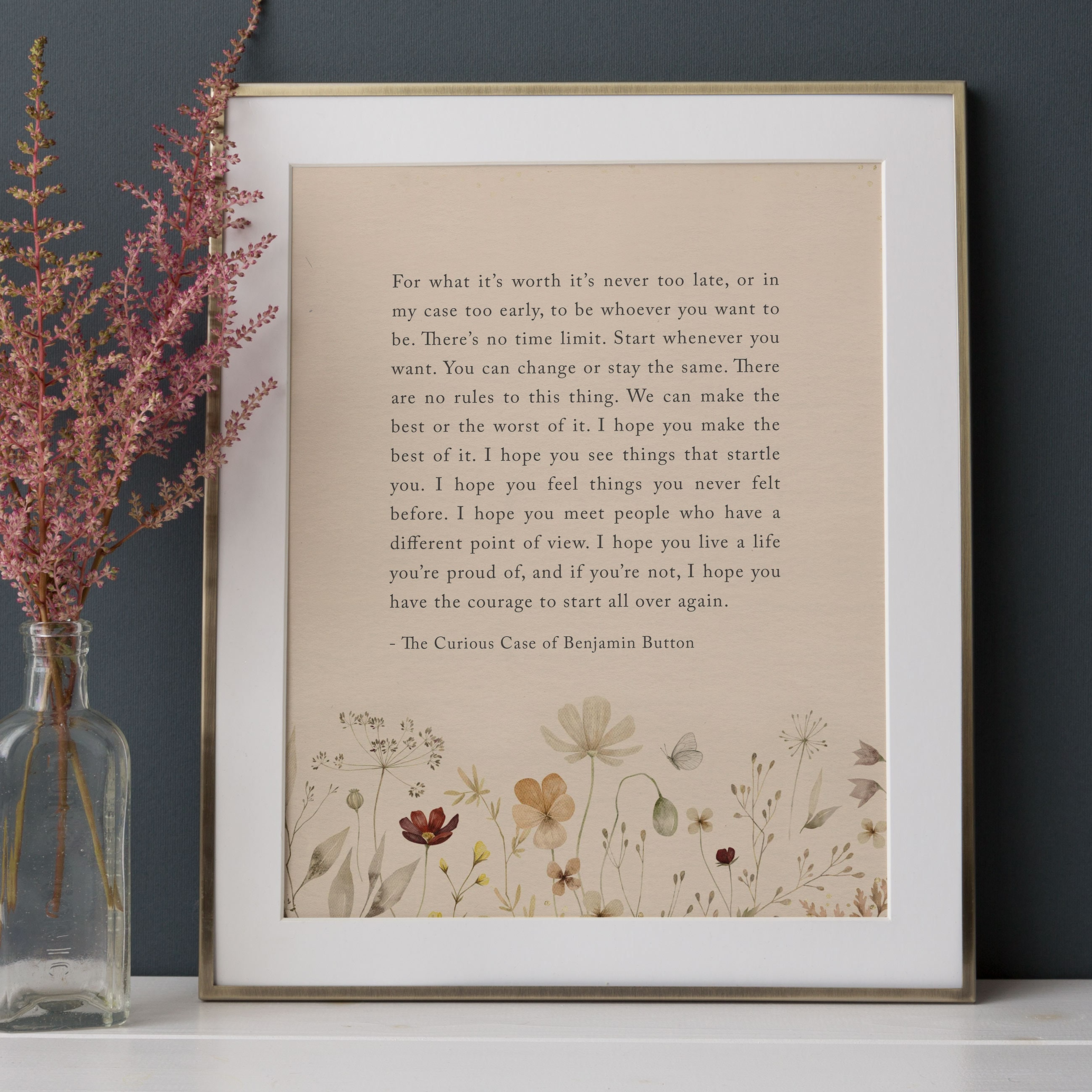 Benjamin Button Quote - Etsy, image size:2600x2600