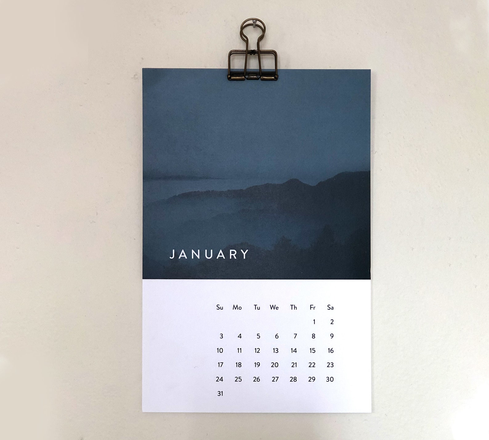 Nature Wall Calendar 2021 Mountains And Trees Calendar Etsy