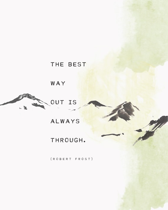 Only Way Forward is Through {Poster} Only Way Forward is Through {Poster}