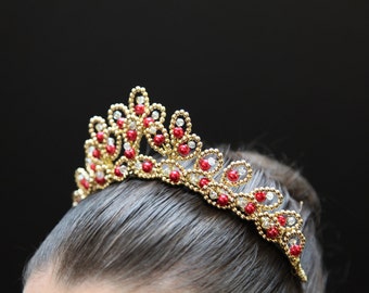 Irina Ballet Tiara Rubi - Ready to Ship