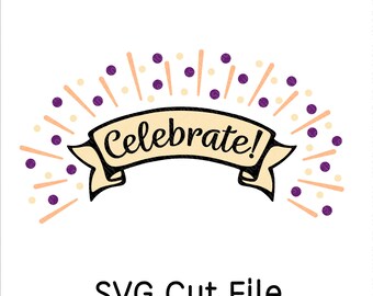 New Years SVG Banner, Happy New Year