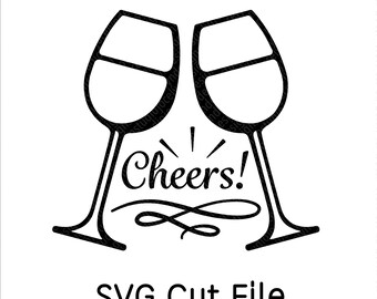 New Years SVG, Happy New Year, Wine SVG