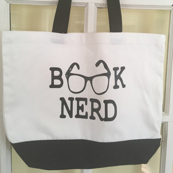 Book Nerd Tote or Library Bag Gift for Book Lovers English 