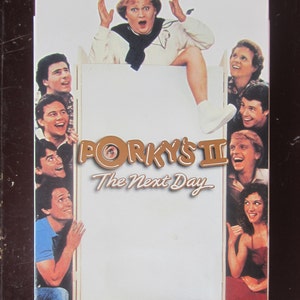 Porky&#39;s II O filme VHS de comédia vintage dos anos 80 no dia seguinte à venda pelo proprietário