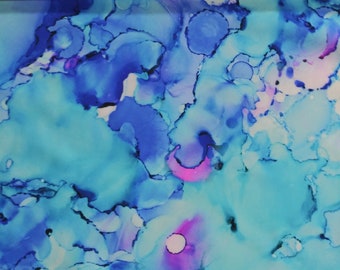 Paint Drops fabric  Spandex print fabric sold by the  half and full Yard Nylon Spandex
